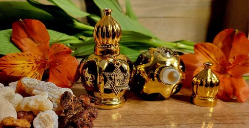 Frankincense, Myrrh, And Royal Balm of Gilead Essential Oil Blend 12ml Jerusalem Gold Bottle with Real24kt Kosher Gold flakes-A sukkot favorite - Image 16
