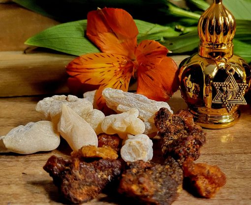 Frankincense, Myrrh, And Royal Balm of Gilead Essential Oil Blend 12ml Jerusalem Gold Bottle with Real24kt Kosher Gold flakes-A sukkot favorite - Image 17